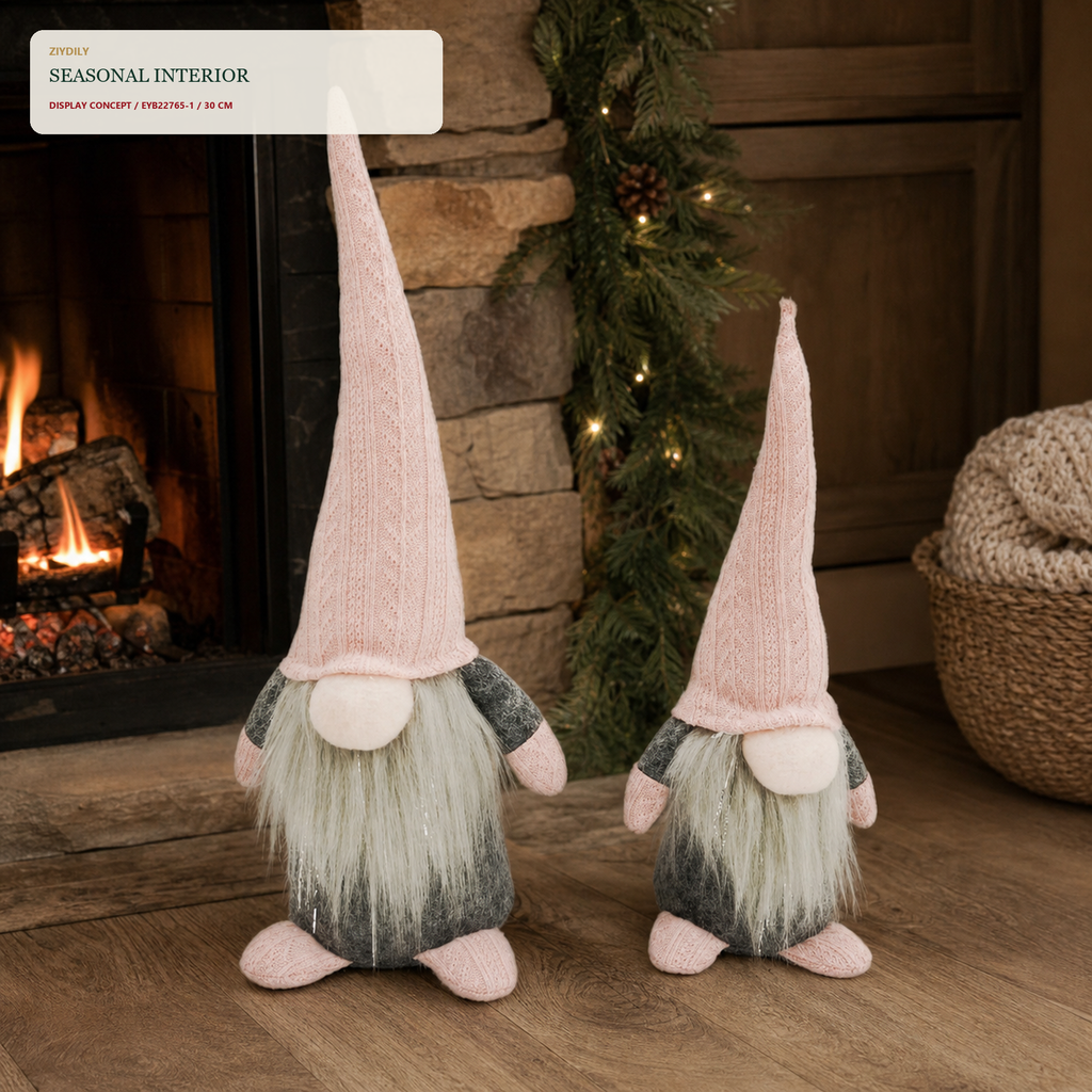 EYB22765 Christmas gnome fireplace and hearth application