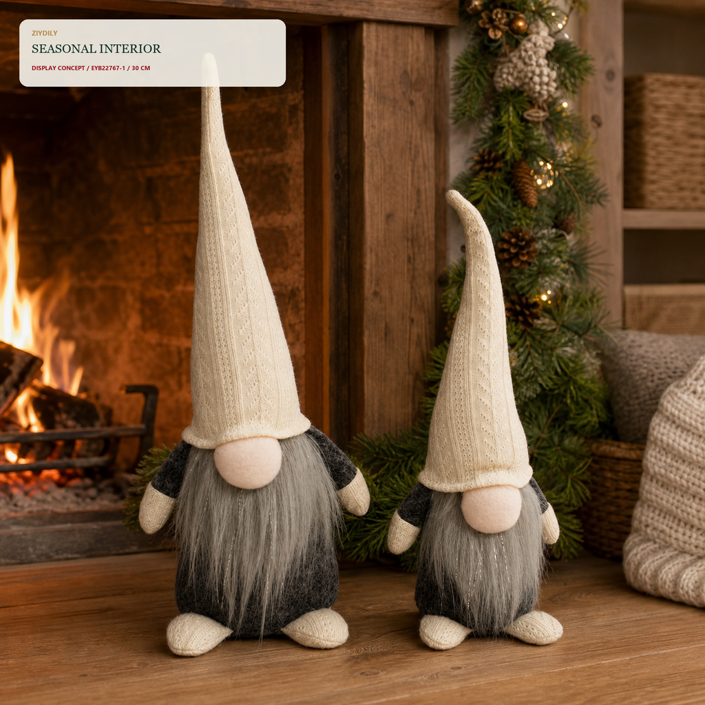 EYB22767 Christmas gnome fireplace and hearth application