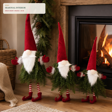 EYB22936 Christmas gnome fireplace and hearth application
