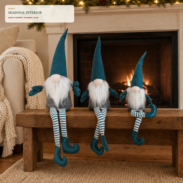J24296B Christmas gnome fireplace and hearth application