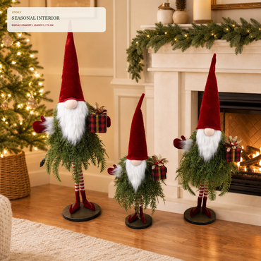 J24297C Christmas gnome fireplace and hearth application
