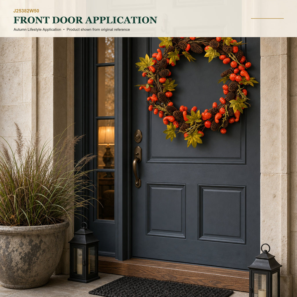 J25382W50 image 5 - Autumn Harvest Wreath