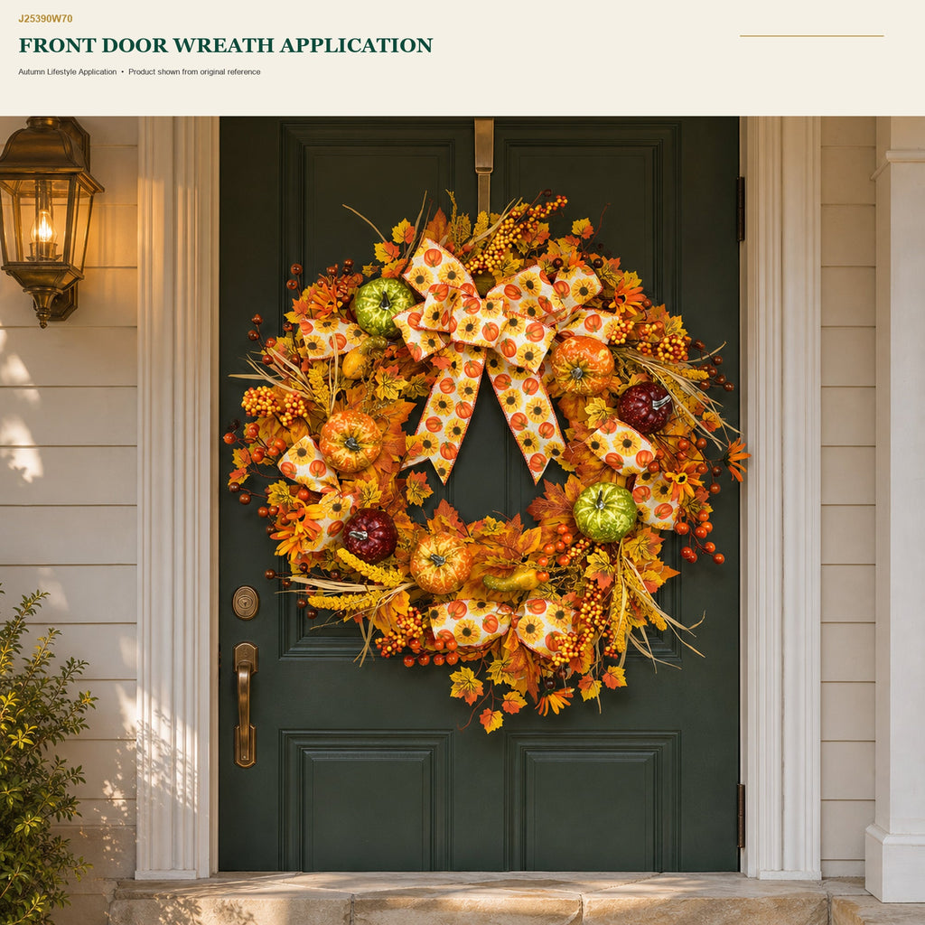 J25390W70 image 5 - Autumn Harvest Wreath