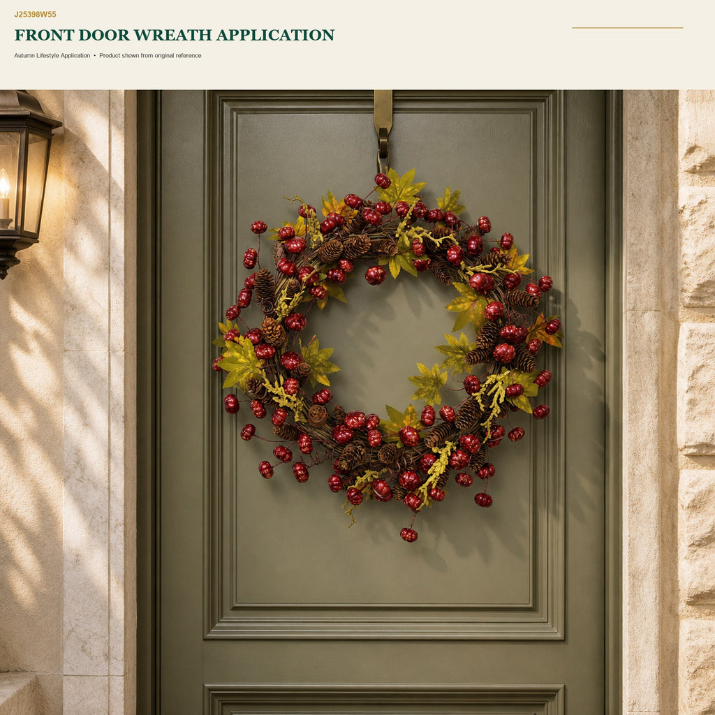 J25398W55 image 5 - Autumn Harvest Wreath