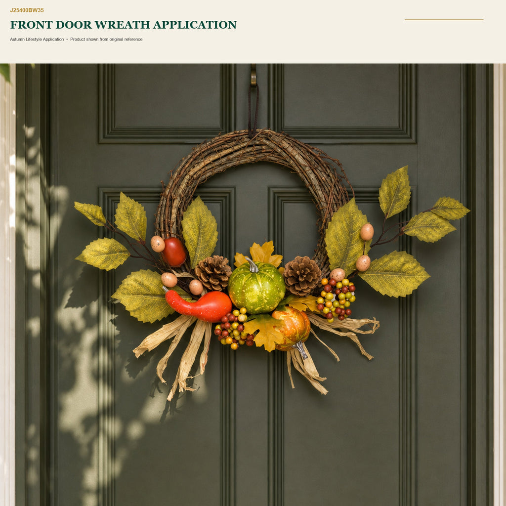 J25400BW35 image 5 - Autumn Harvest Wreath