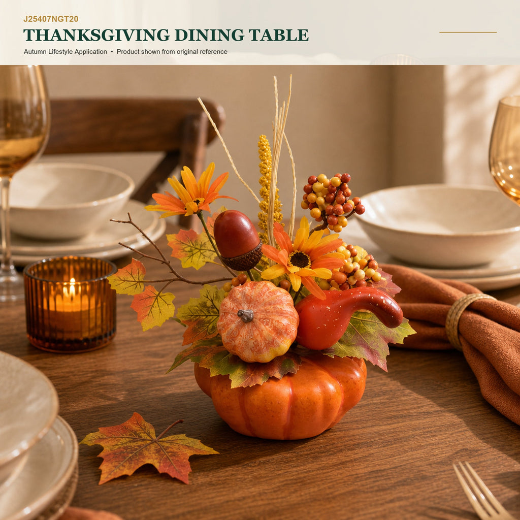 J25407NGT20 image 5 - Autumn Tabletop Arrangement