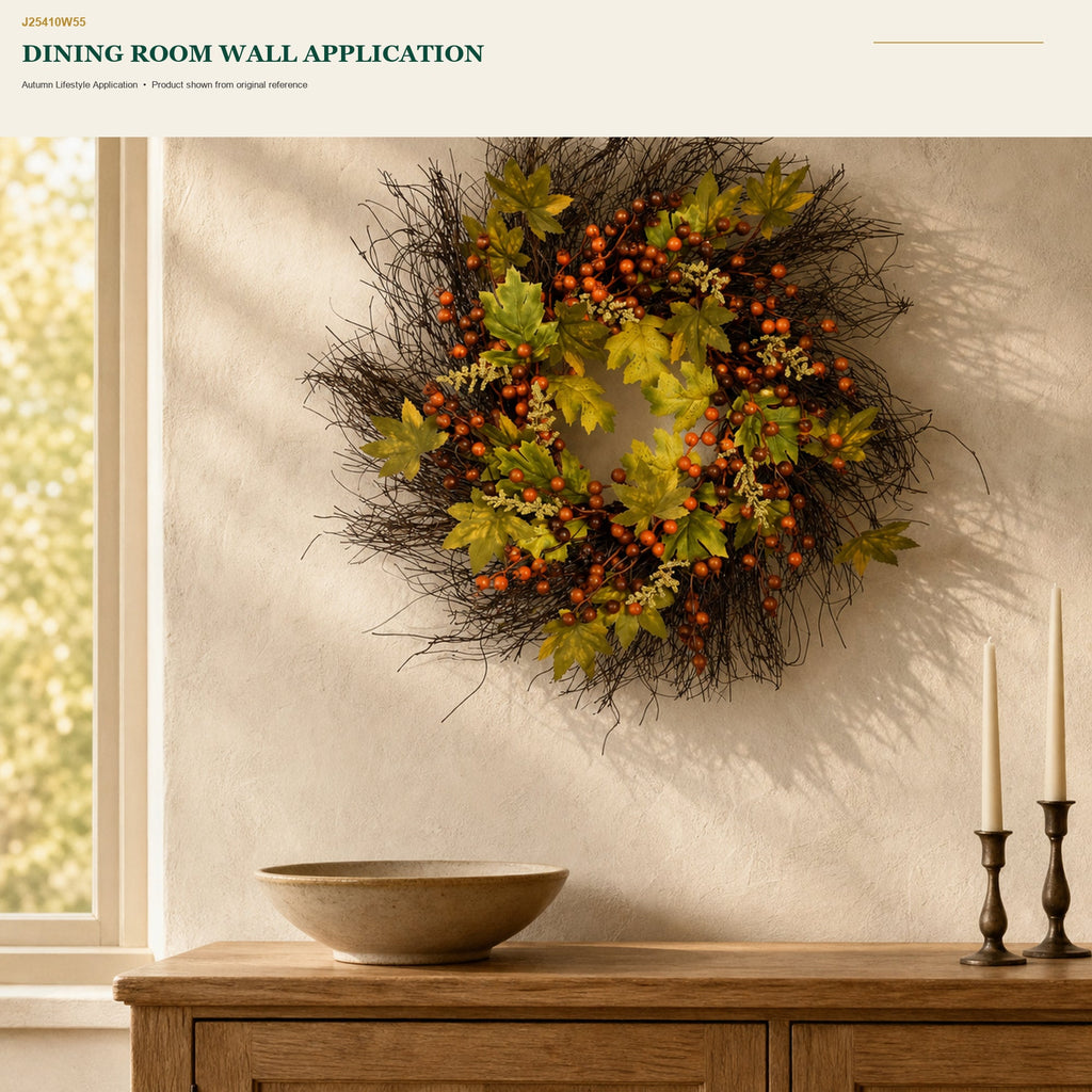 J25410W55 image 5 - Autumn Harvest Wreath