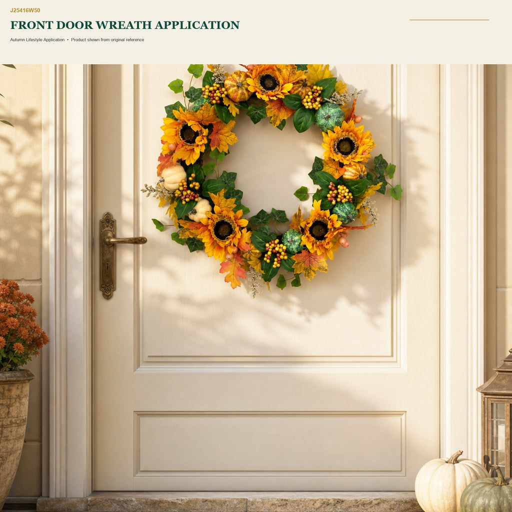 J25416W50 image 5 - Autumn Harvest Wreath