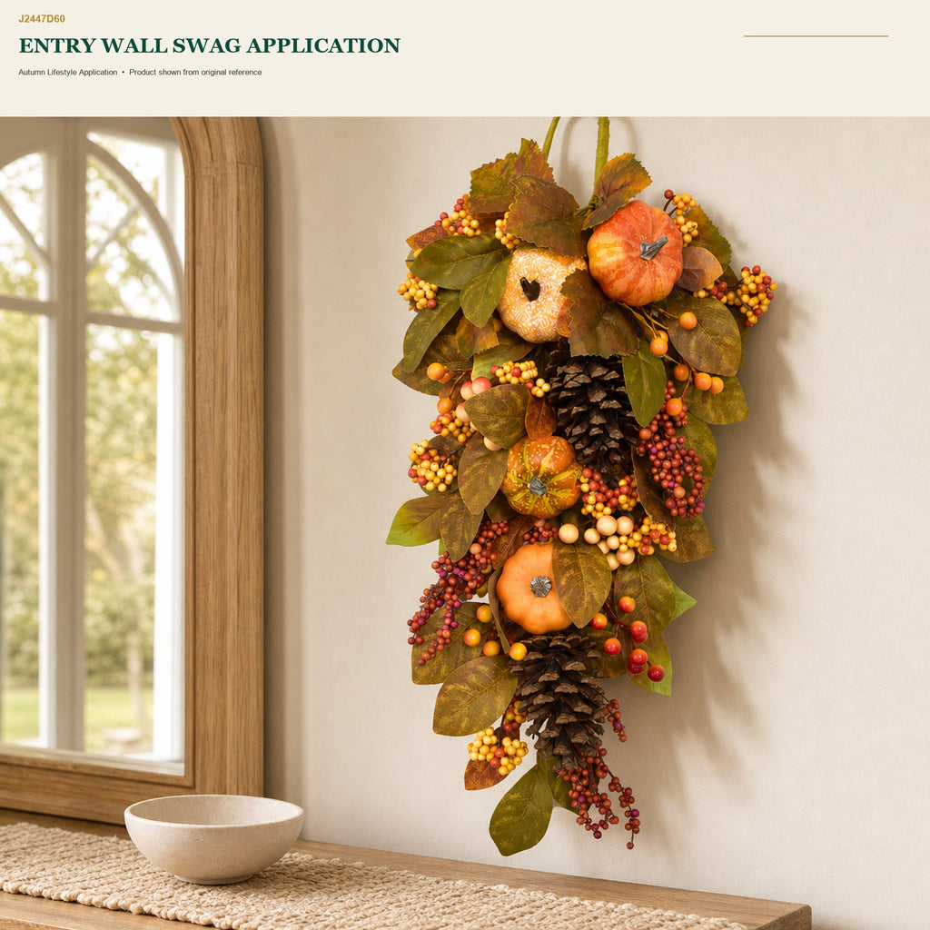 J2447D60 image 6 - Autumn Harvest Door Swag