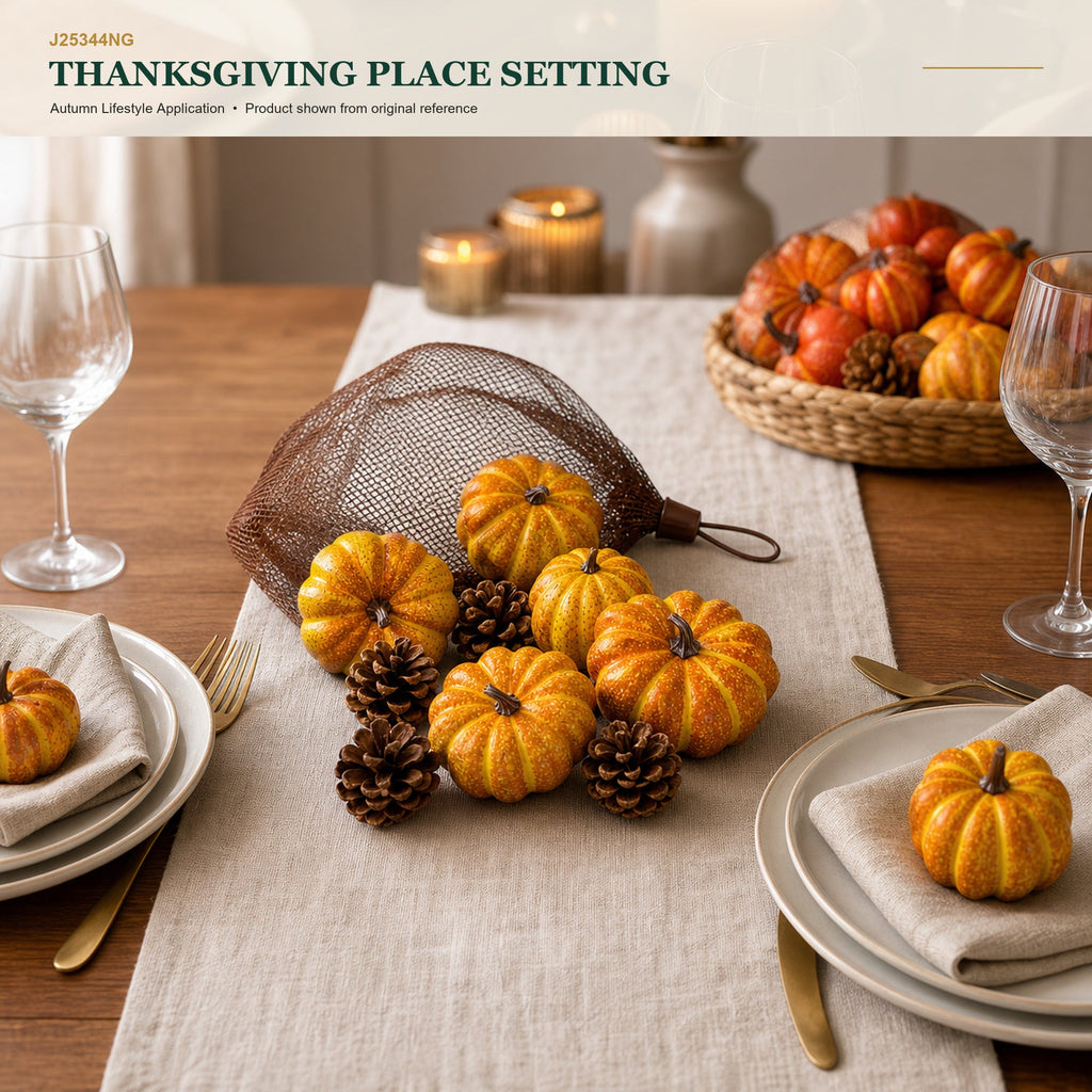 J25344NG image 6 - Autumn Decorative Ornament Set