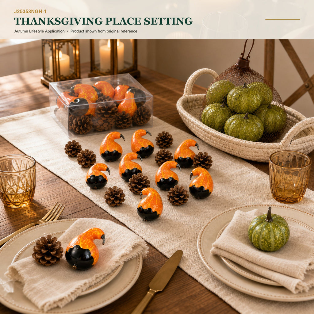 J25358NGH-1 image 6 - Autumn Decorative Ornament Set