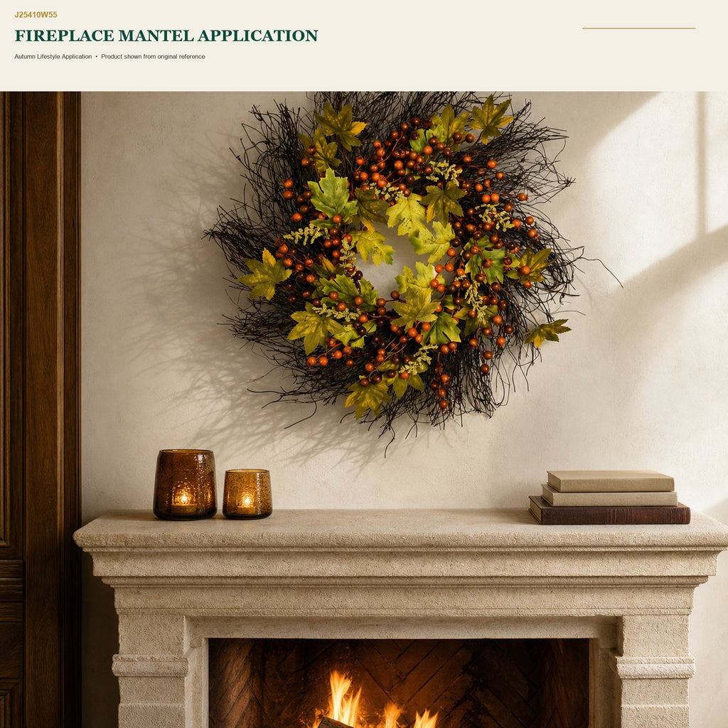 J25410W55 image 6 - Autumn Harvest Wreath