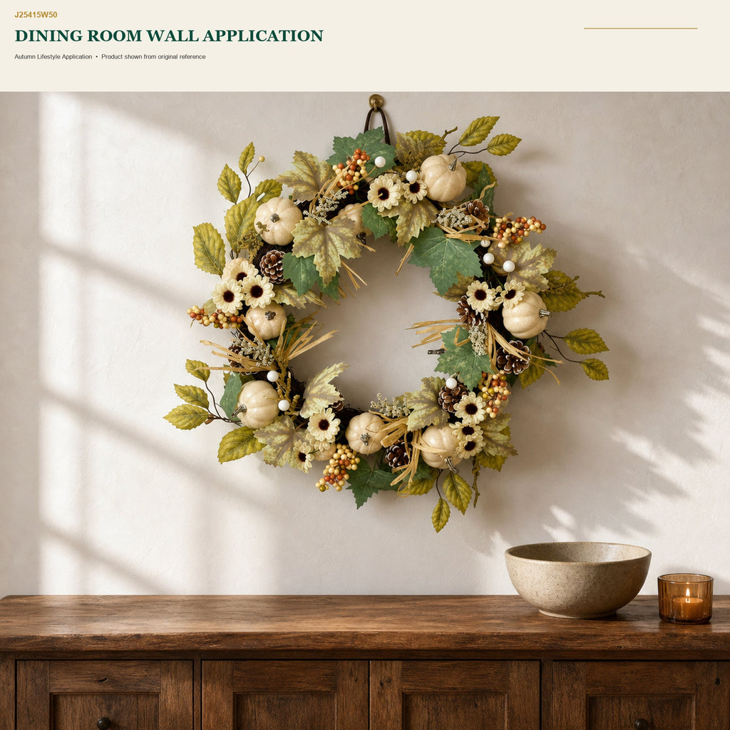 J25415W50 image 6 - Autumn Harvest Wreath