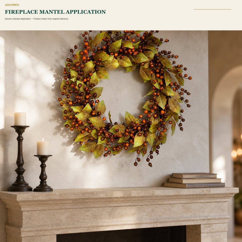 J25419W55 image 6 - Autumn Harvest Wreath