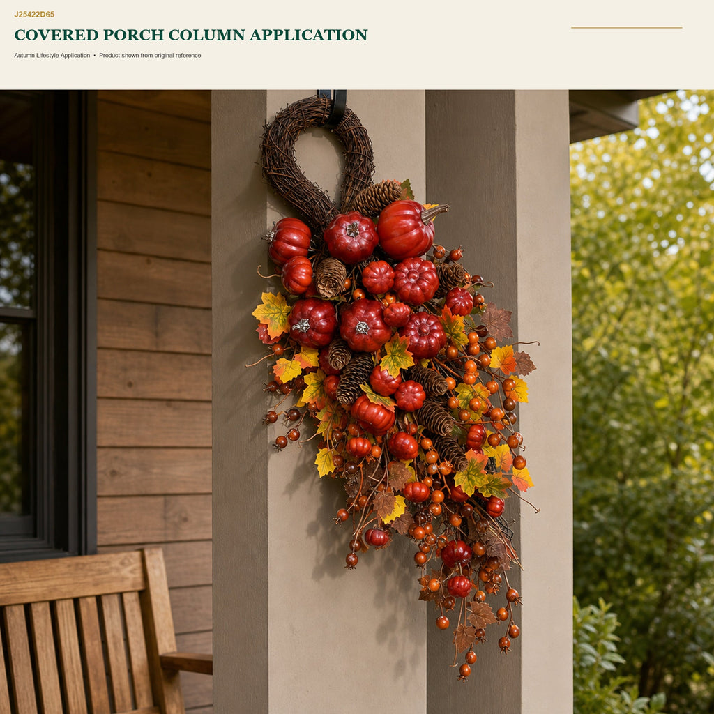 J25422D65 image 6 - Autumn Harvest Door Swag