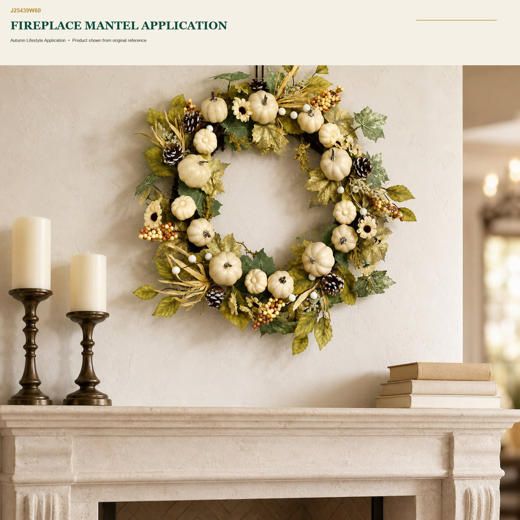 J25439W60 image 6 - Autumn Harvest Wreath