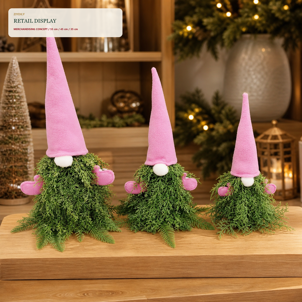 EYB22637 Christmas gnome retail display application