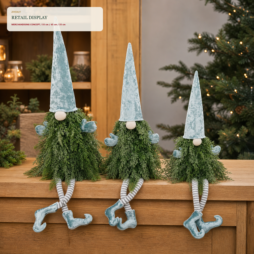 EYB22647 Christmas gnome retail display application