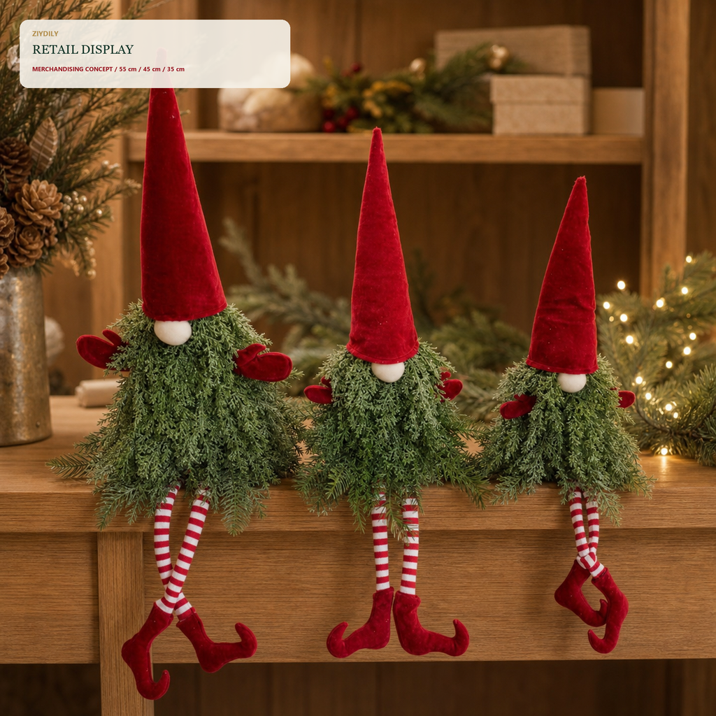 EYB22648 Christmas gnome retail display application