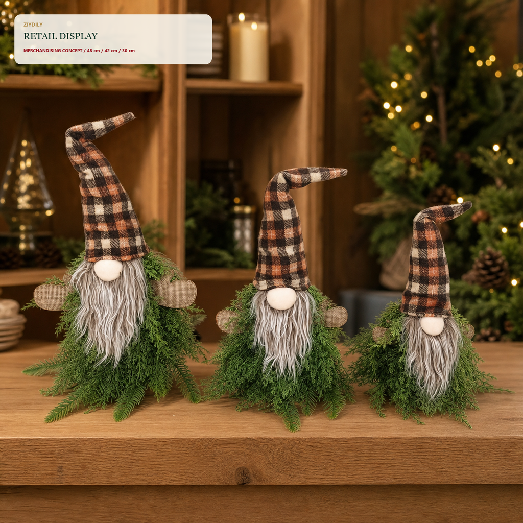 EYB22655 Christmas gnome retail display application