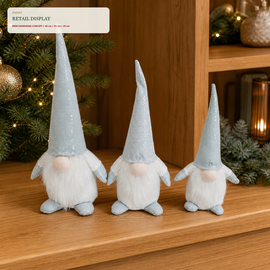 EYB22661 Christmas gnome retail display application