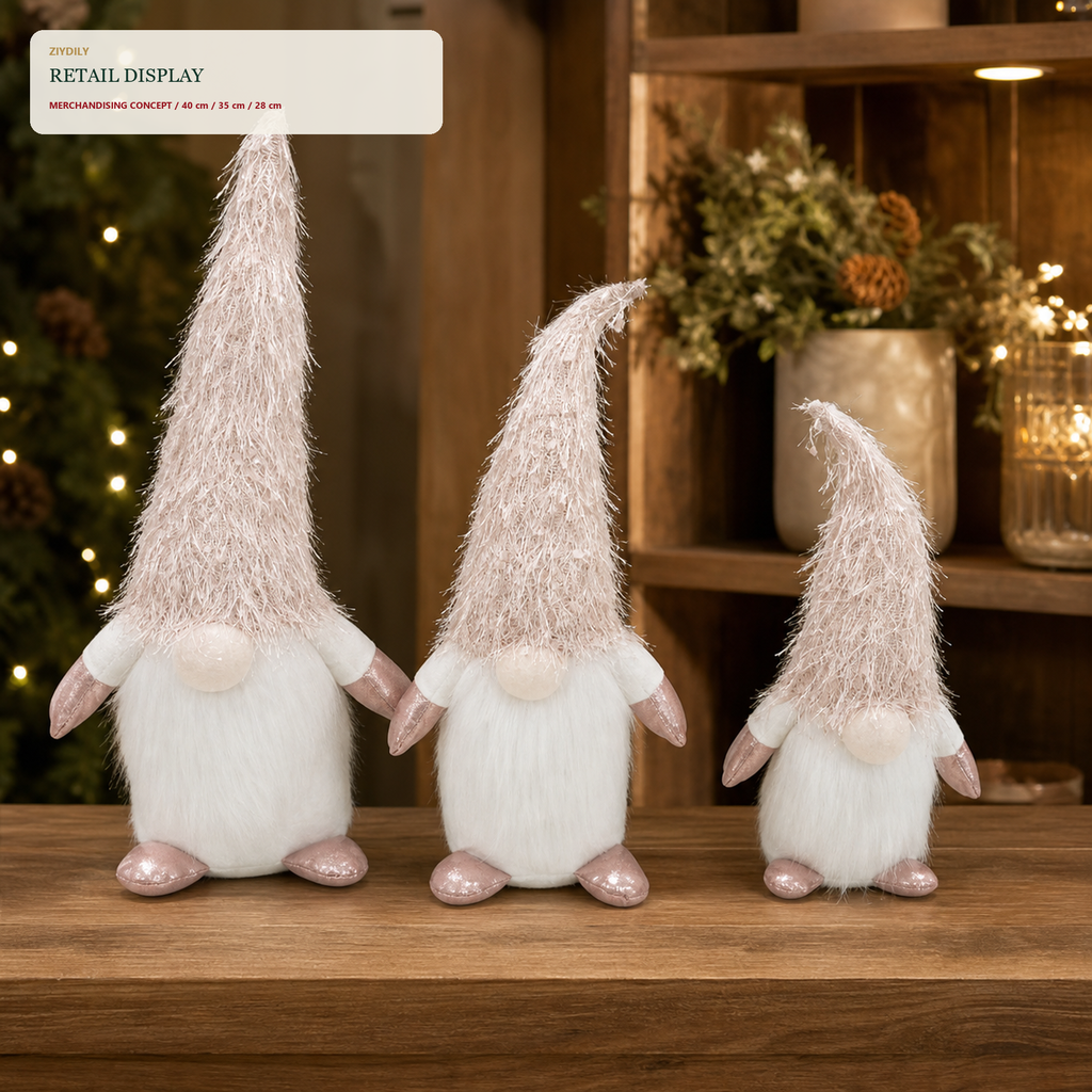 EYB22666 Christmas gnome retail display application