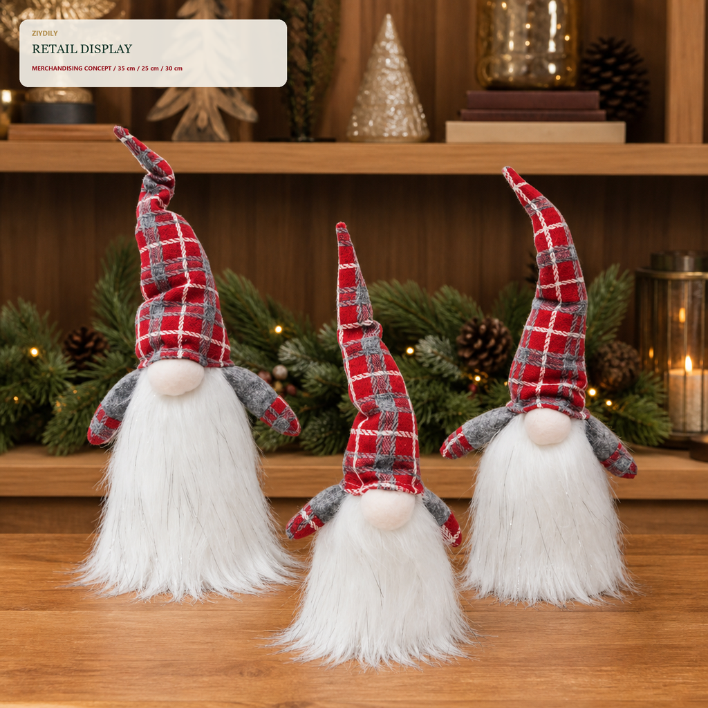 EYB22697 Christmas gnome retail display application