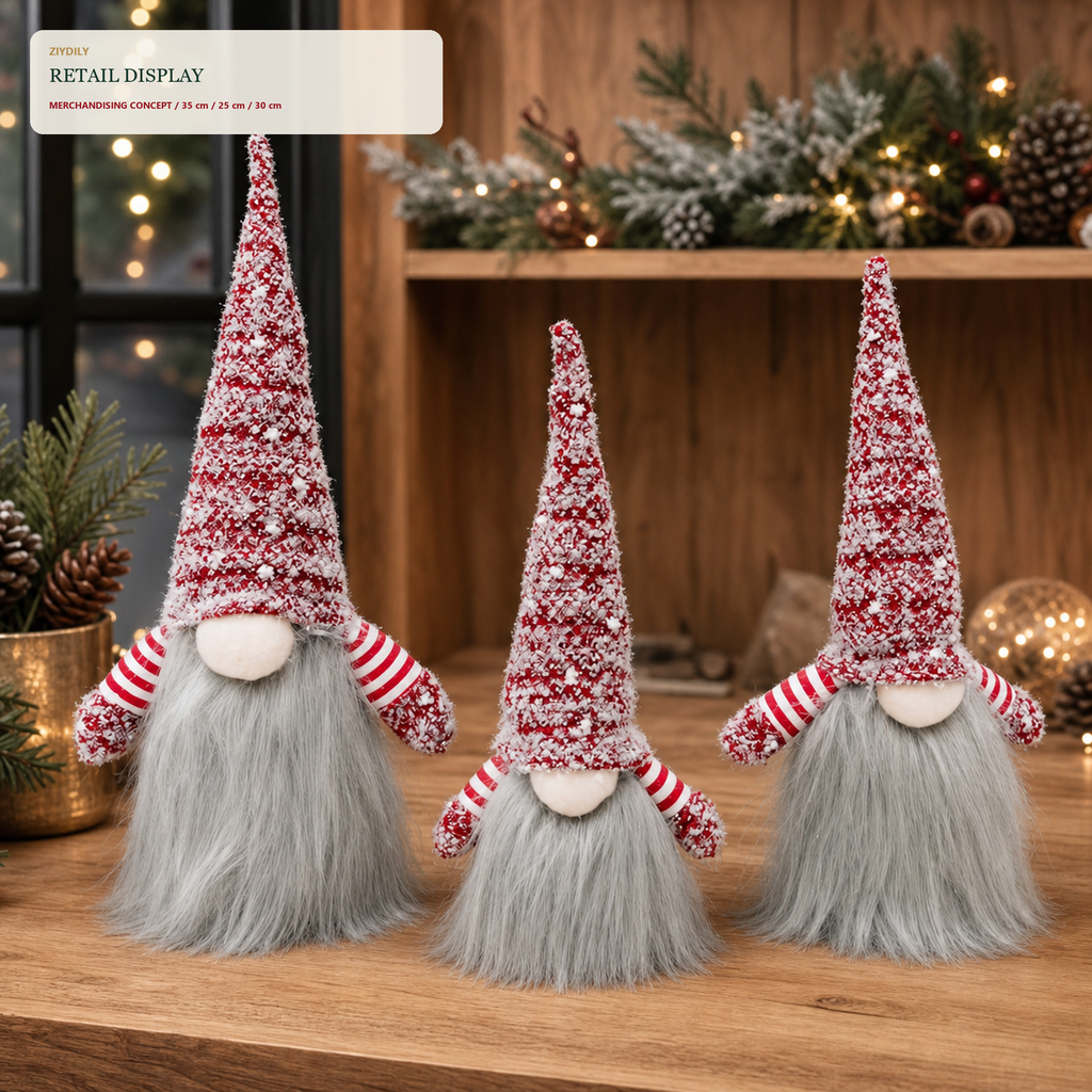 EYB22702 Christmas gnome retail display application