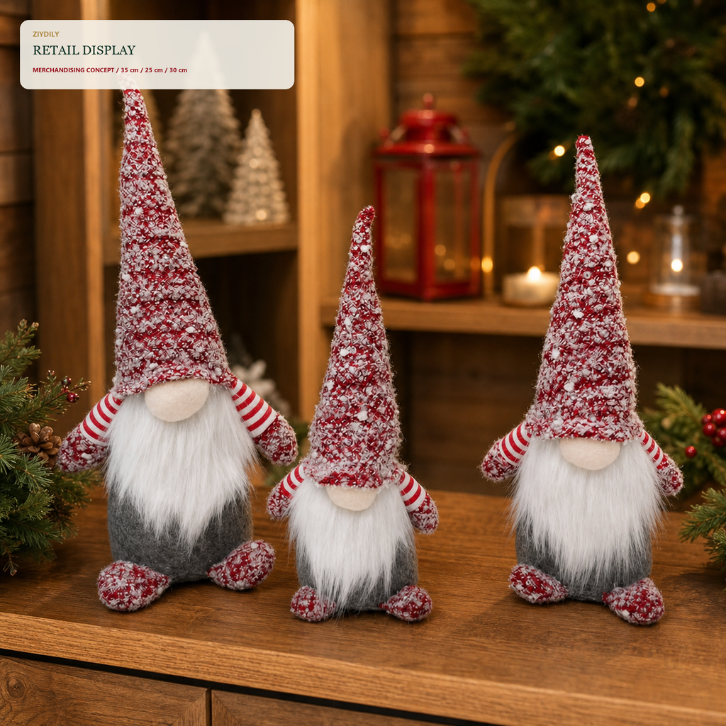EYB22705 Christmas gnome retail display application