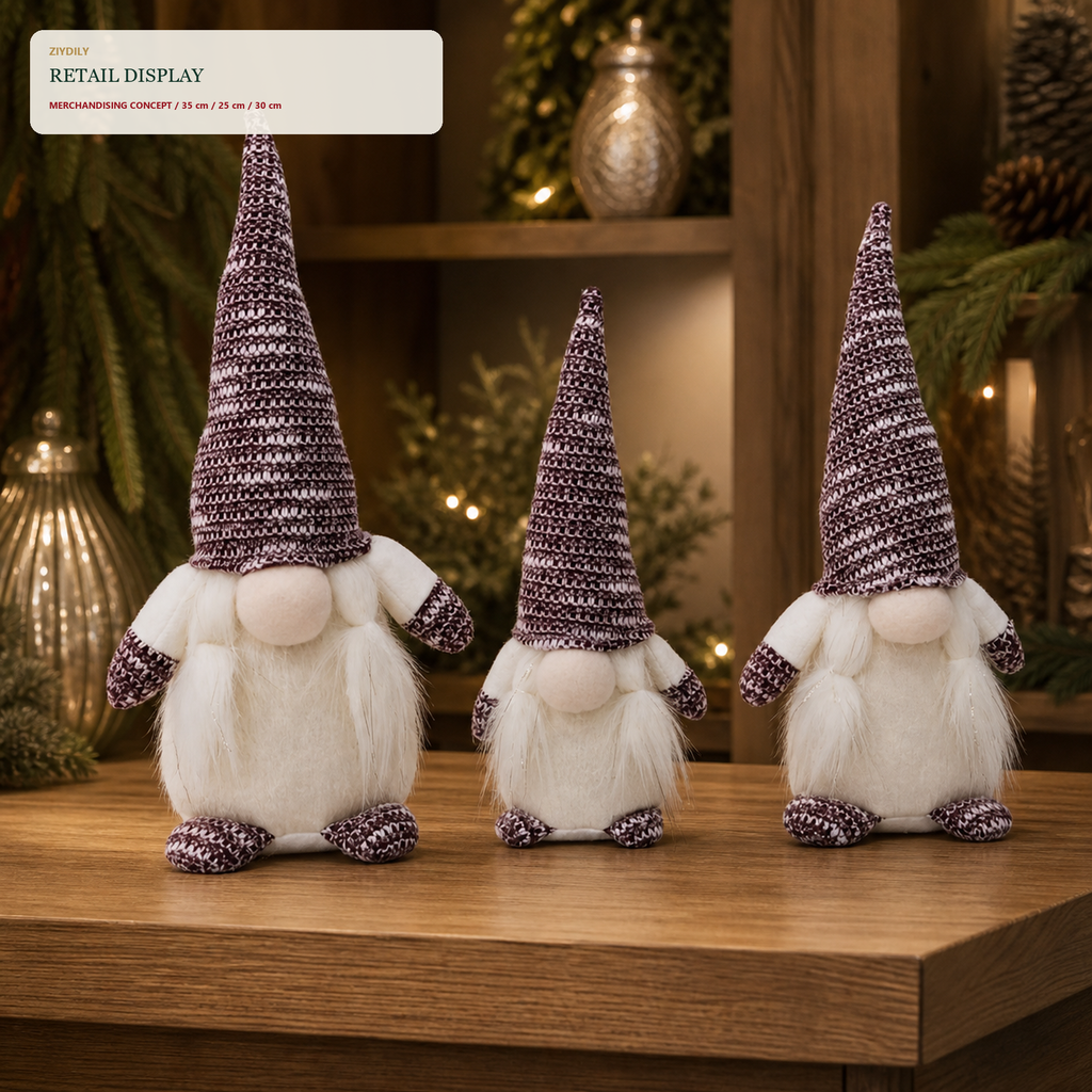 EYB22723 Christmas gnome retail display application