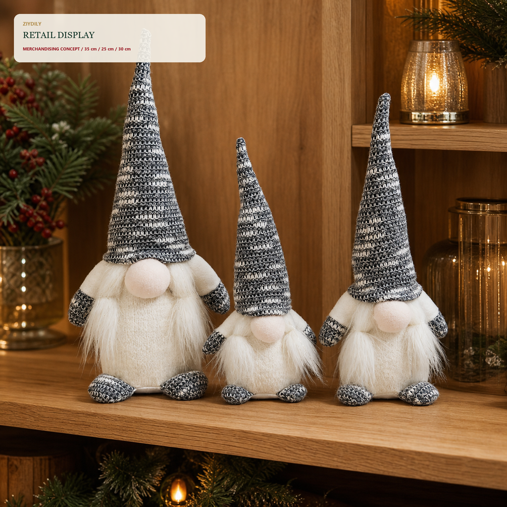 EYB22725 Christmas gnome retail display application