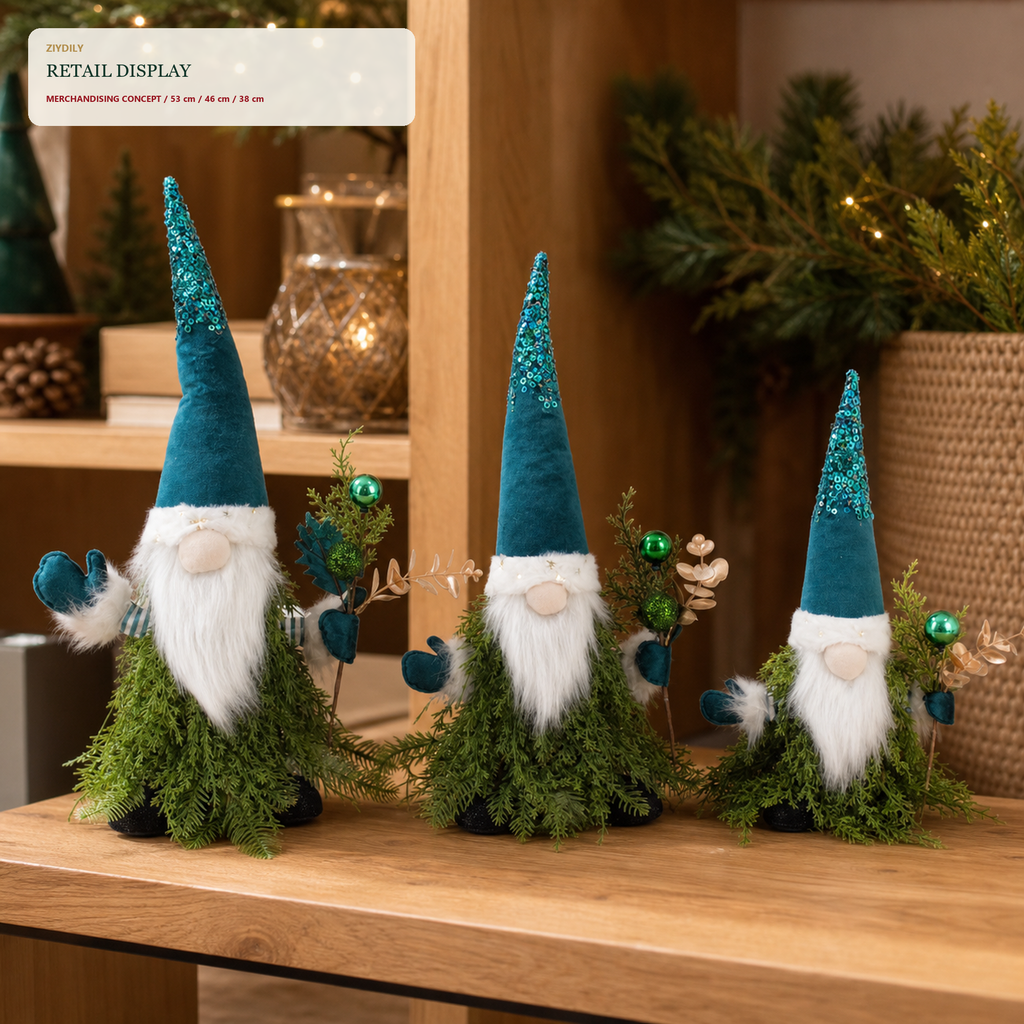 J24296C Christmas gnome retail display application