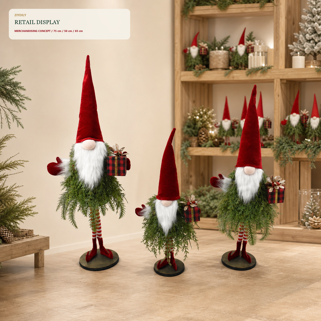 J24297C Christmas gnome retail display application