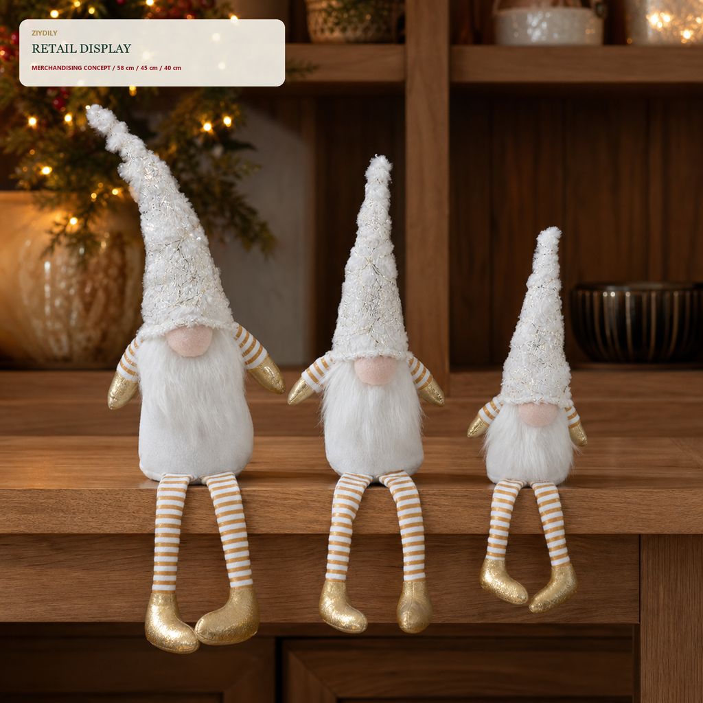 J24303B1 Christmas gnome retail display application