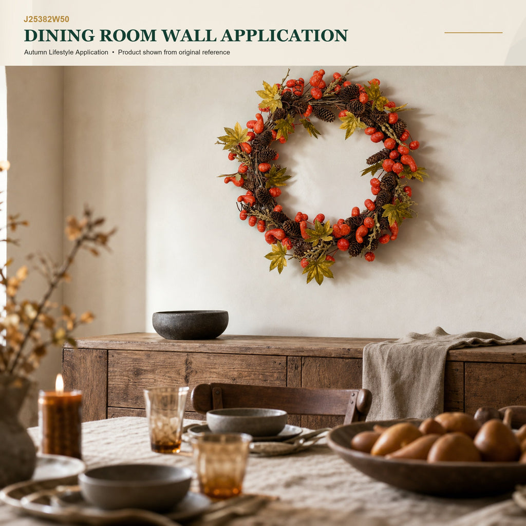 J25382W50 image 7 - Autumn Harvest Wreath