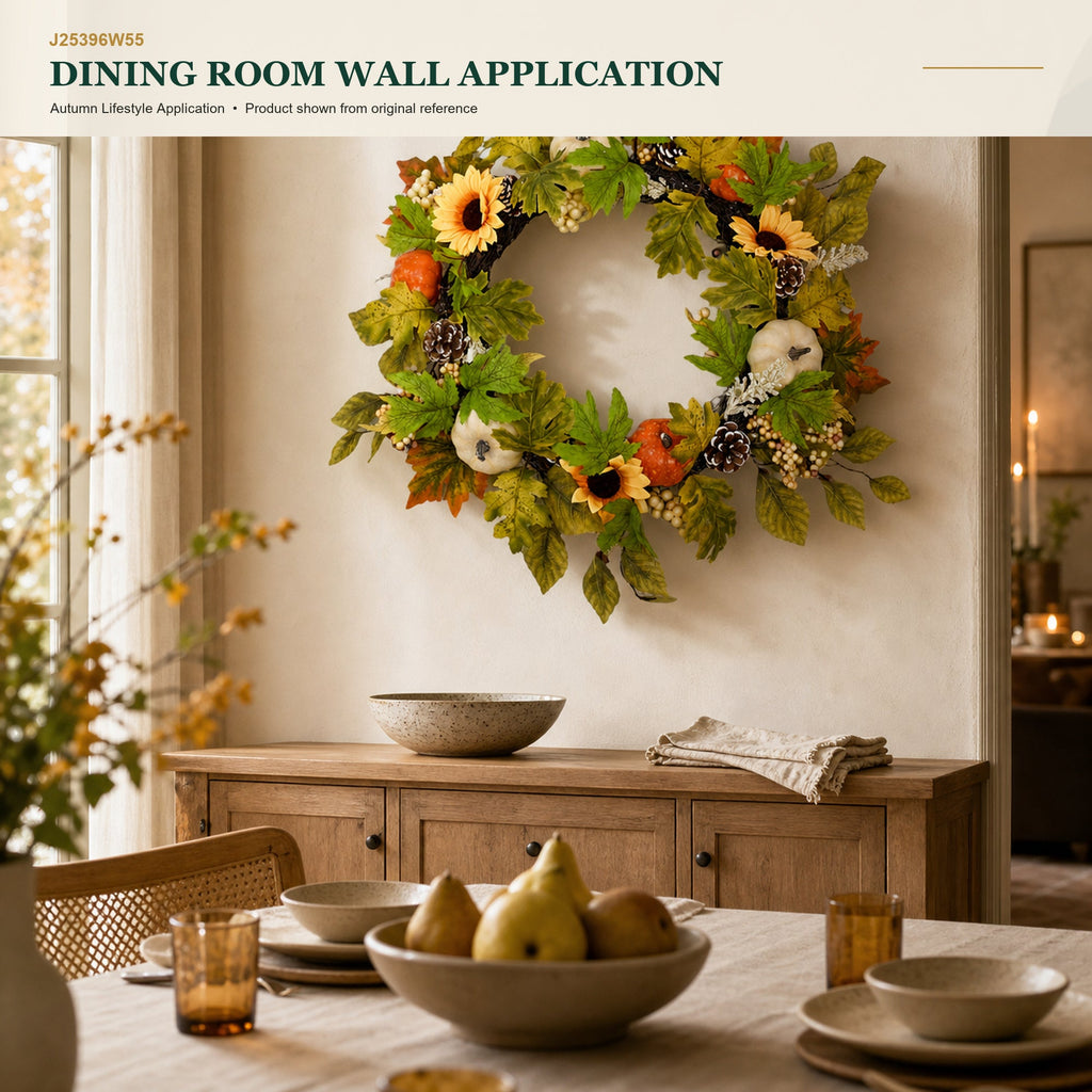 J25396W55 image 7 - Autumn Harvest Wreath