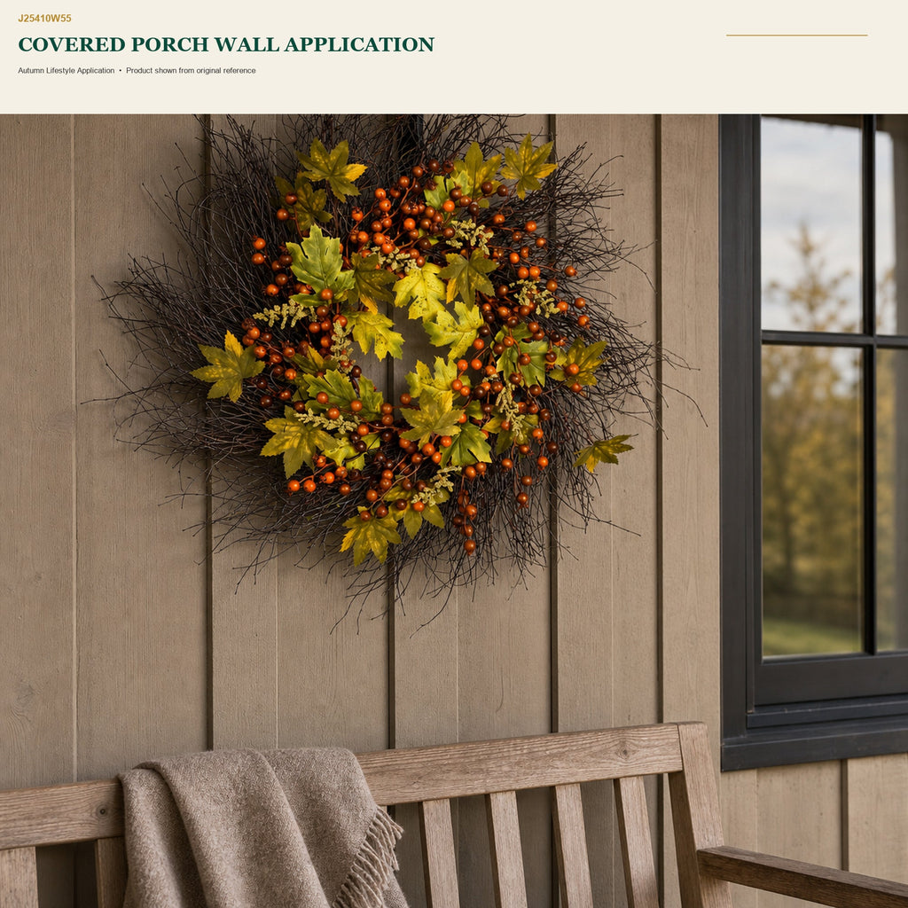 J25410W55 image 7 - Autumn Harvest Wreath
