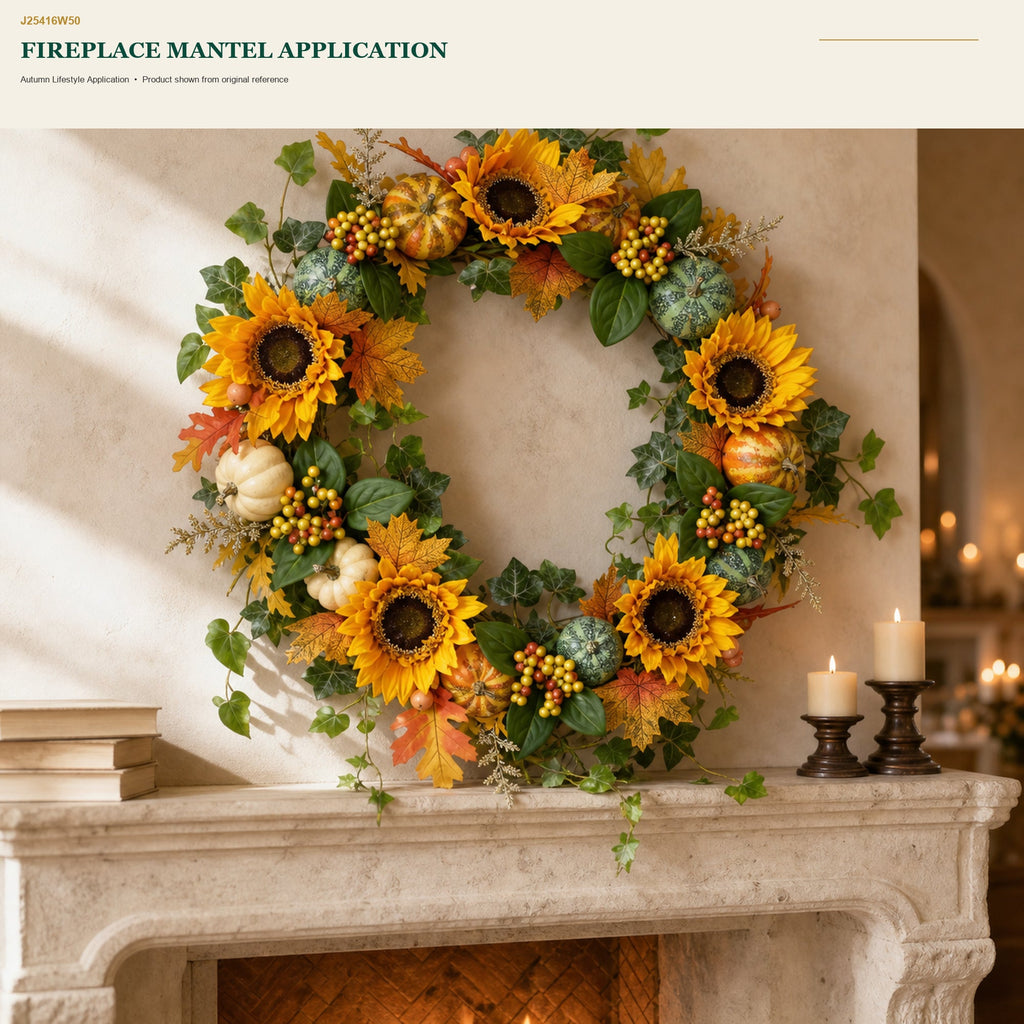 J25416W50 image 7 - Autumn Harvest Wreath