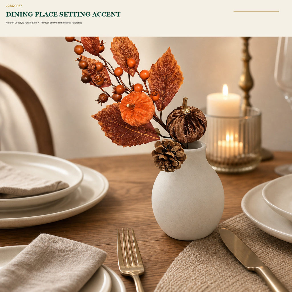 J25429P37 image 7 - Artificial Autumn Decorative Pick