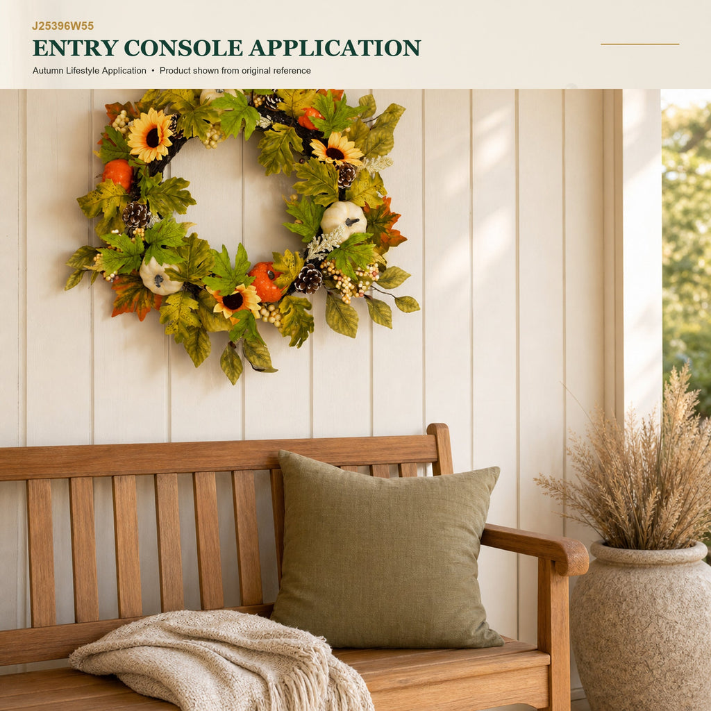 J25396W55 image 8 - Autumn Harvest Wreath