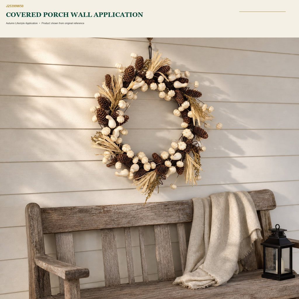 J25399W50 image 8 - Autumn Harvest Wreath