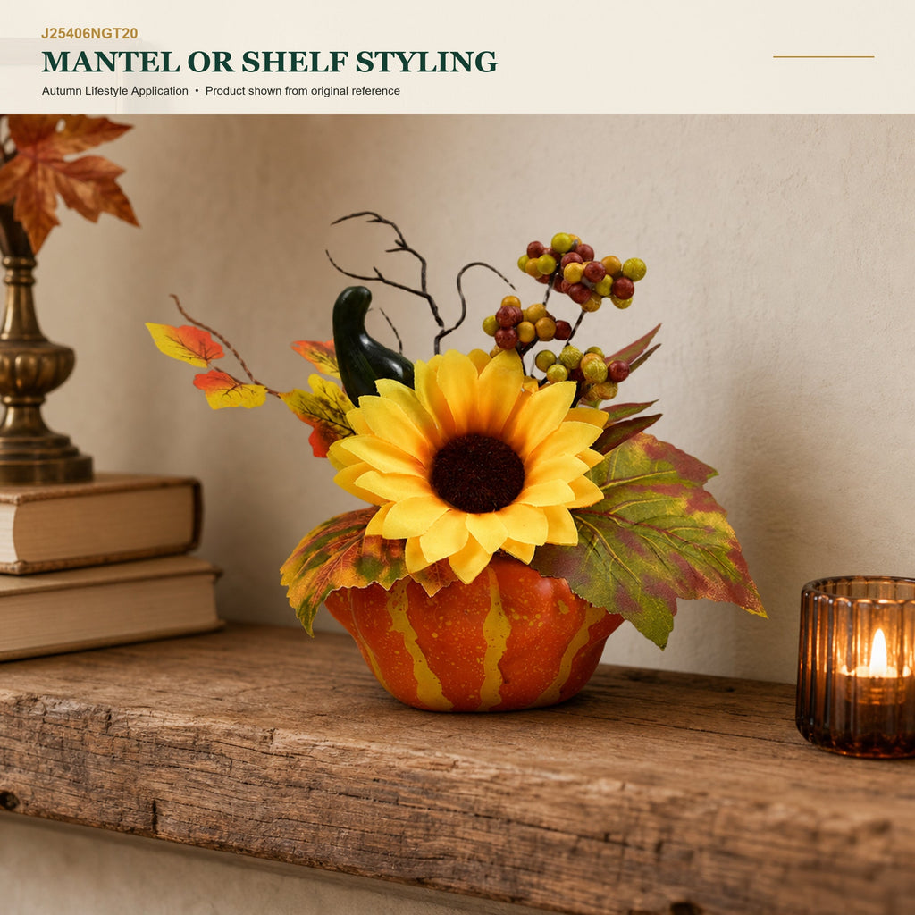 J25406NGT20 image 8 - Autumn Tabletop Arrangement