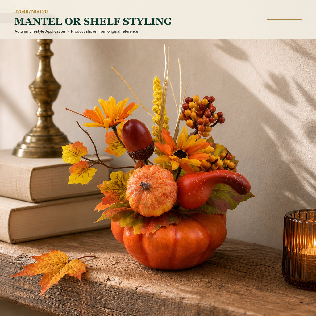 J25407NGT20 image 8 - Autumn Tabletop Arrangement