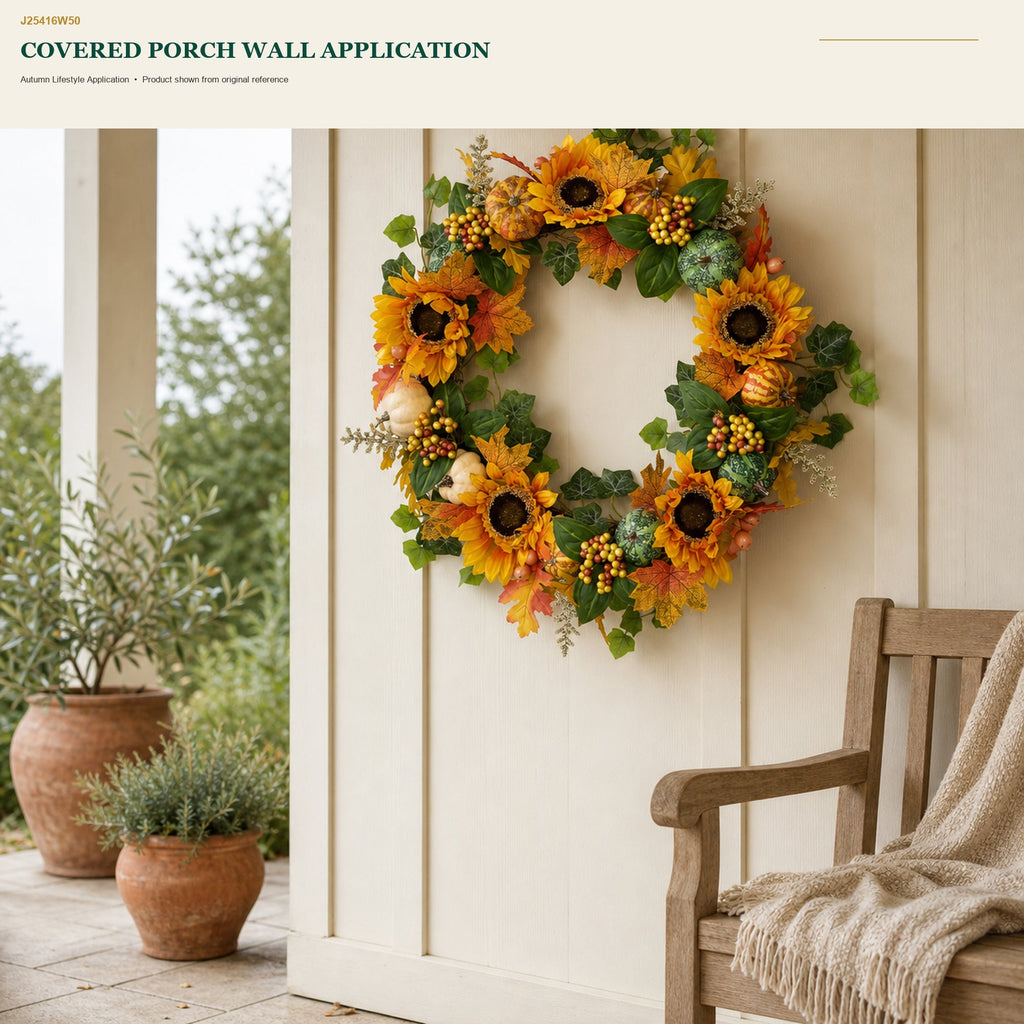 J25416W50 image 8 - Autumn Harvest Wreath