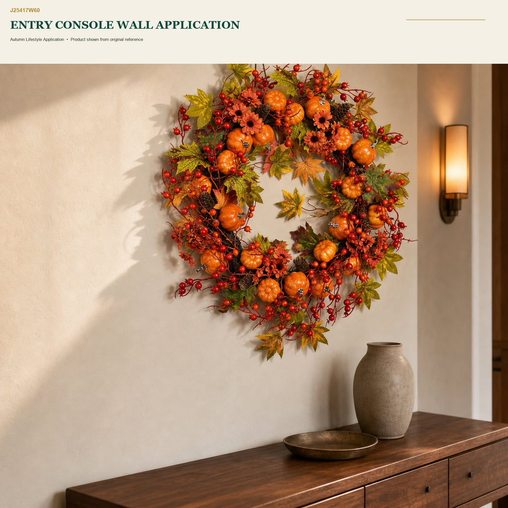 J25417W60 image 8 - Autumn Harvest Wreath