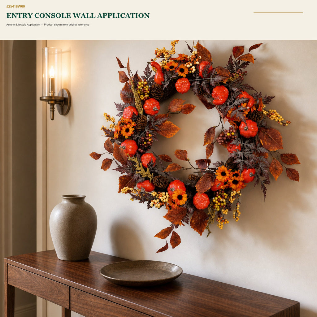 J25418W60 image 8 - Autumn Harvest Wreath