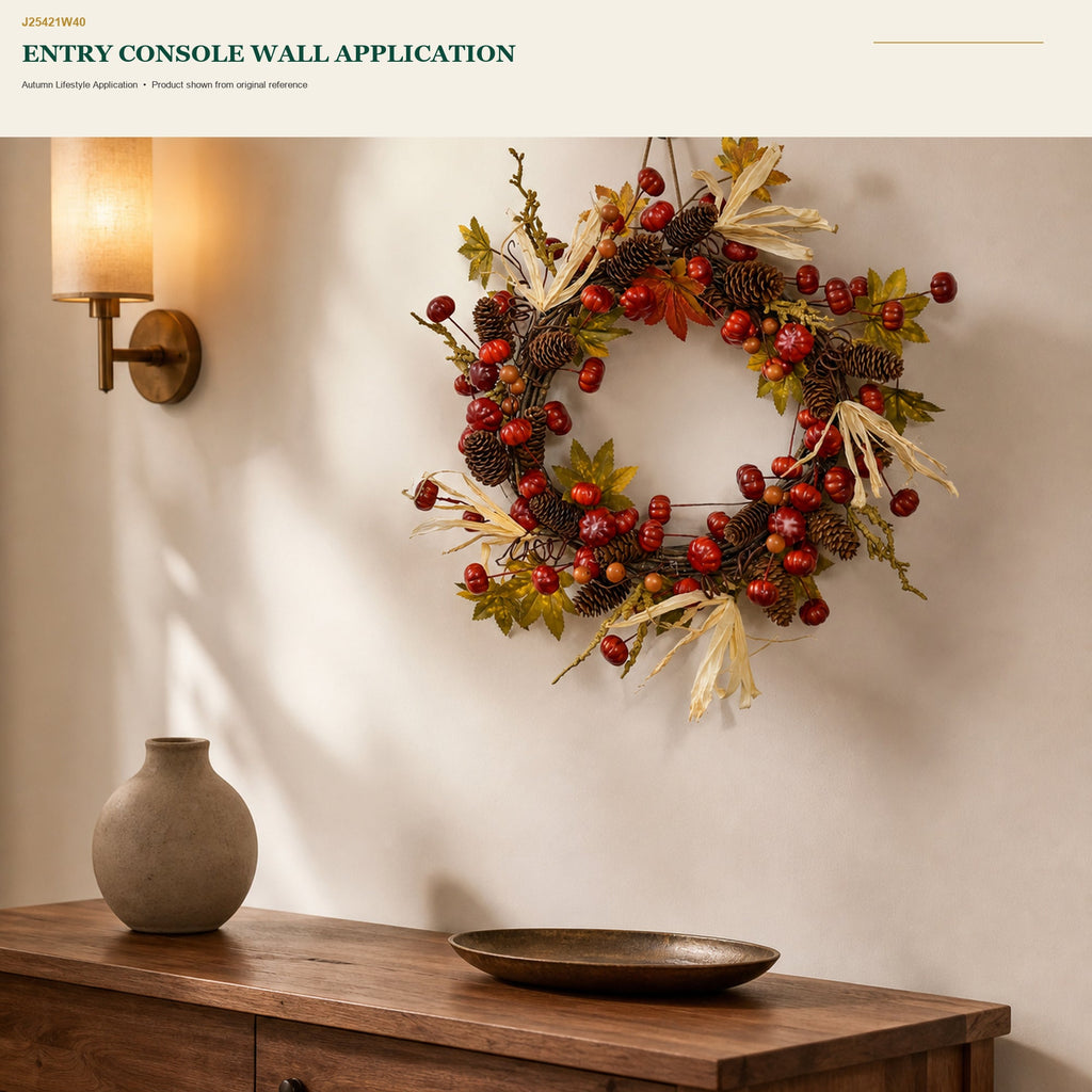 J25421W40 image 8 - Autumn Harvest Wreath