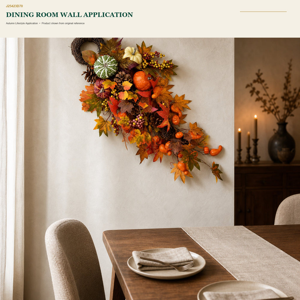 J25423D70 image 8 - Autumn Harvest Door Swag