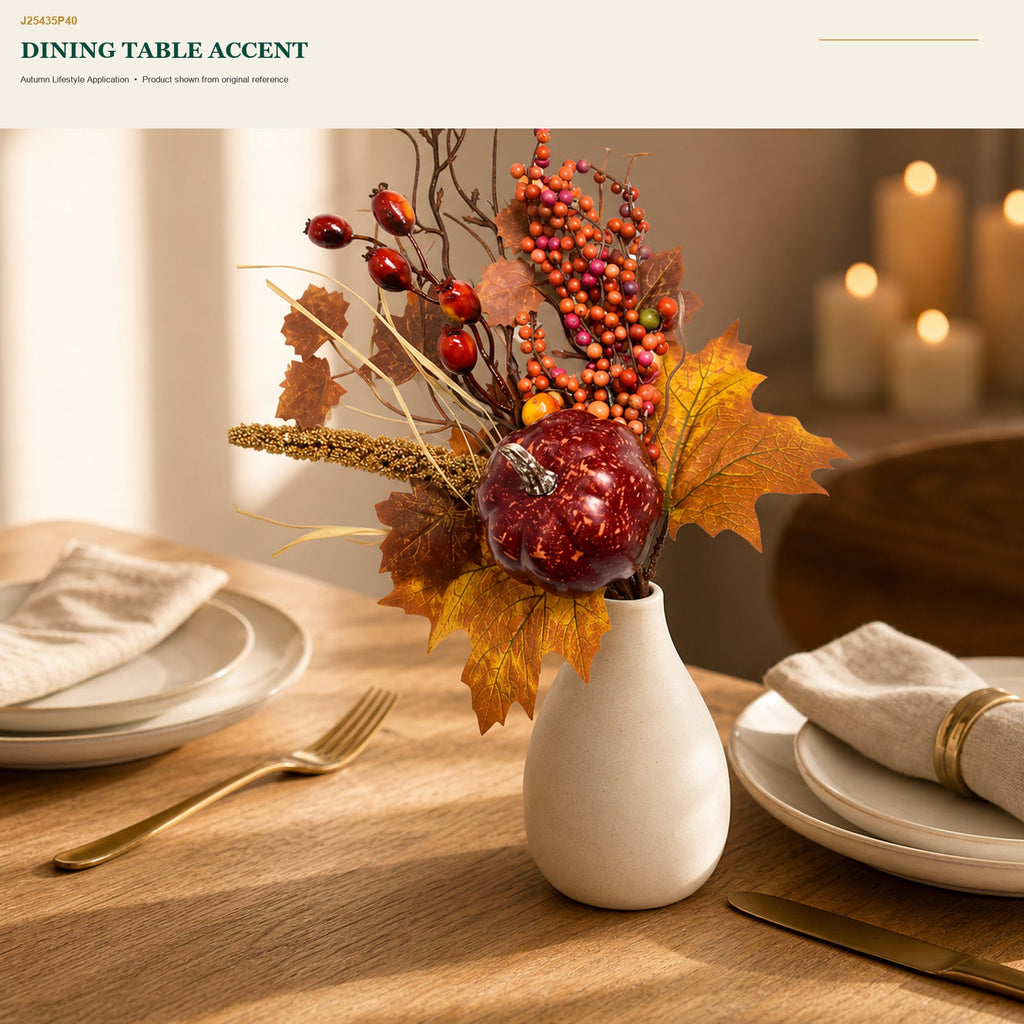 J25435P40 image 8 - Artificial Autumn Decorative Pick