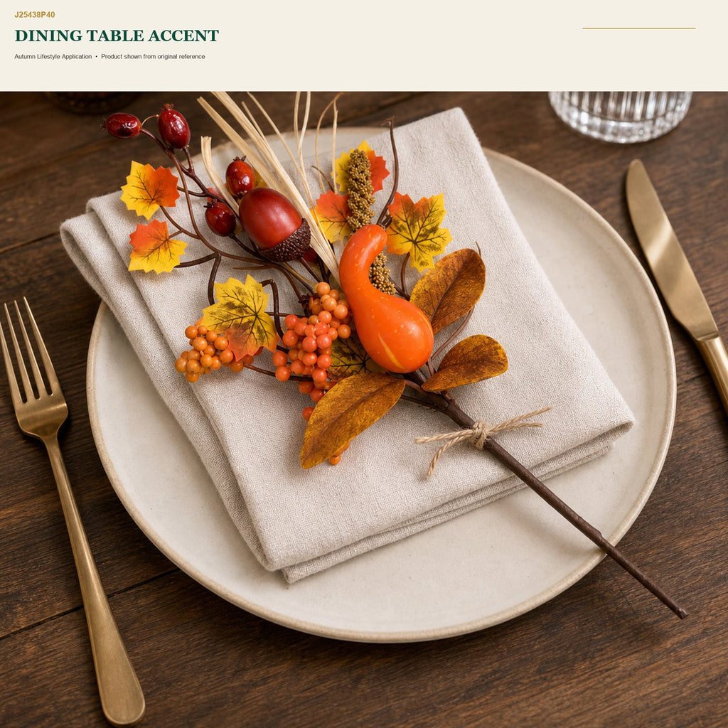 J25438P40 image 8 - Artificial Autumn Decorative Pick